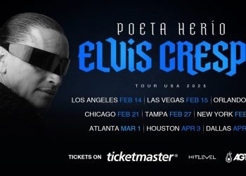 Elvis Crespo llega a Nueva York en gira «Poeta Herío»