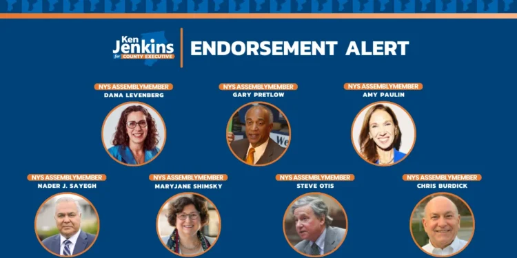 Siete asambleístas le dan respaldo a Jenkins en carrera a Ejecutivo del Condado